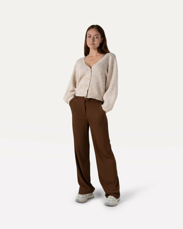 Another Label Charlotte cardigan Egg white melee