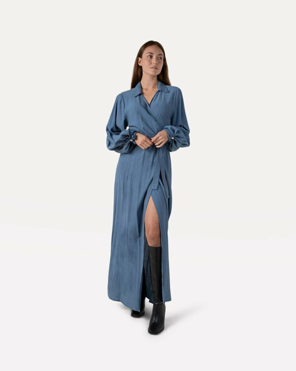 Another Label Georgia dress Blue horizon