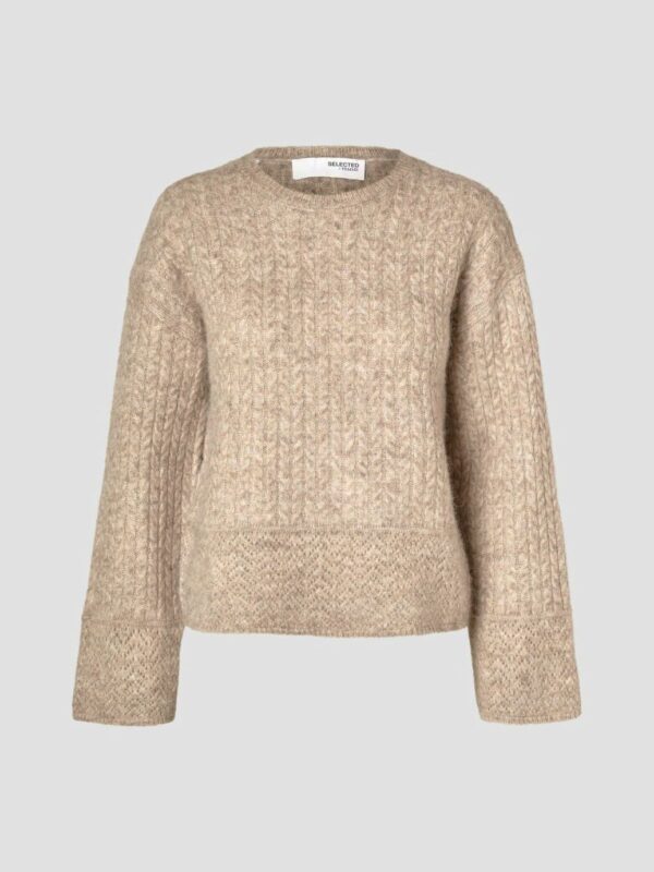 Selected Femme Alva knit Irish cream