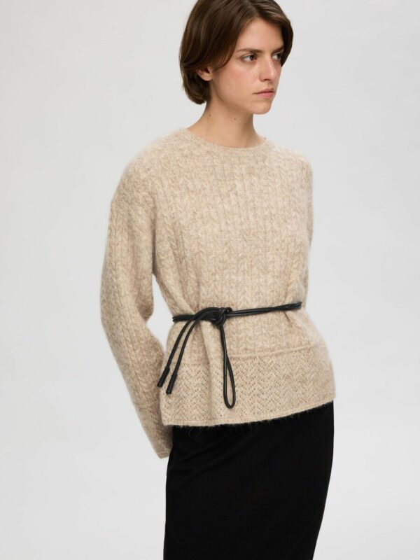 Selected Femme Alva knit Irish cream