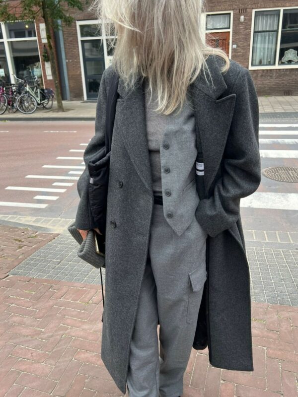 Selected Femme Josephina coat Volcanic ash