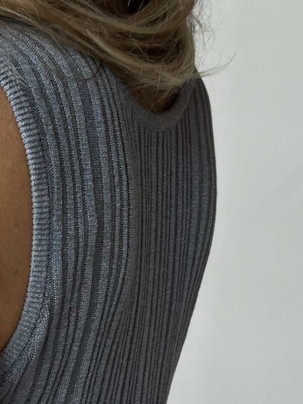 Modström Kristen reversible top Silver grey