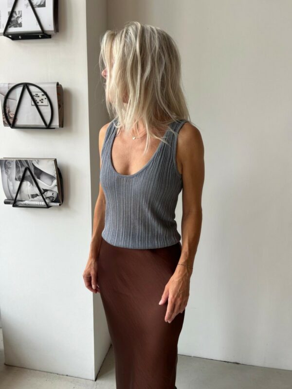 Modström Kristen reversible top Silver grey