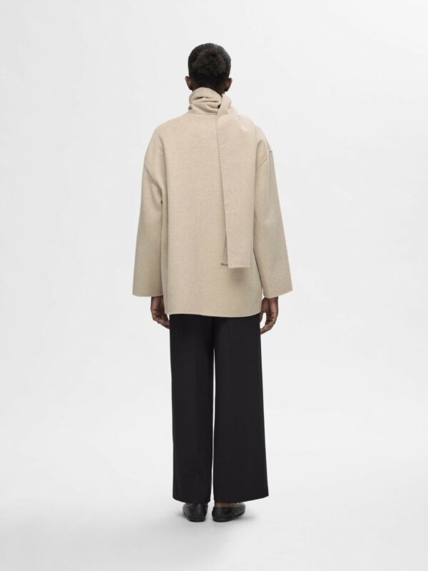 Selected Femme Pam handmade scarf coat