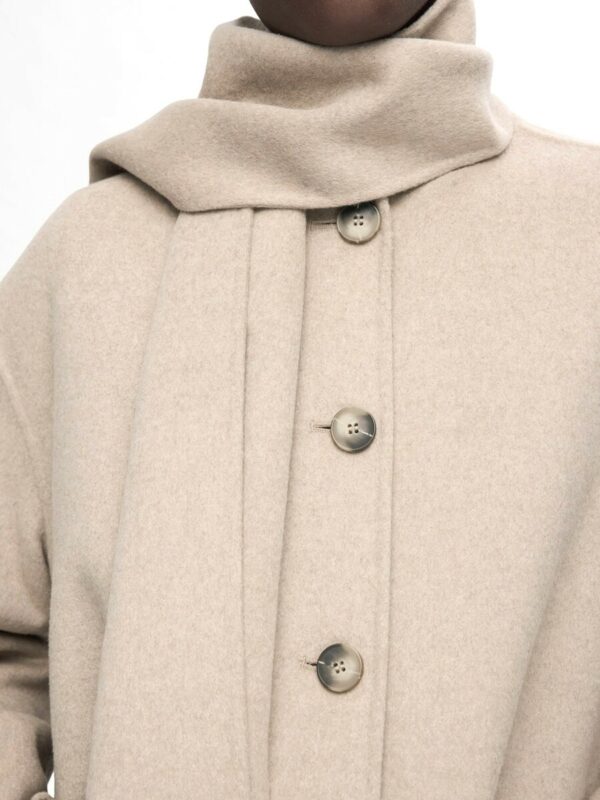 Selected Femme Pam handmade scarf coat