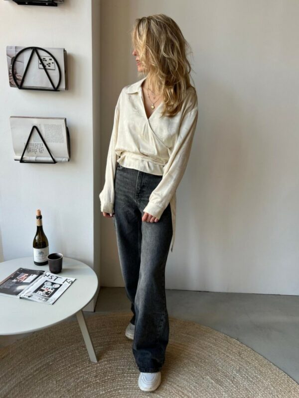 Another Label Antonia blouse Egg white
