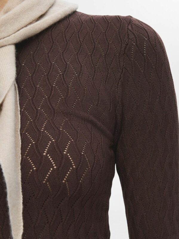 Selected Femme Cabala top Coffee bean