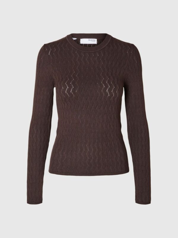 Selected Femme Cabala top Coffee bean