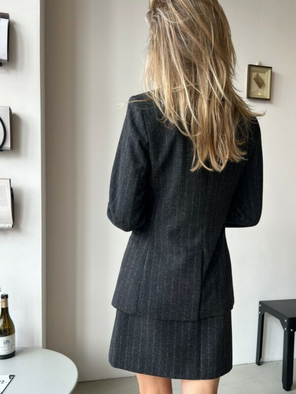 Modström Kristol blazer Dark grey Pinstrip