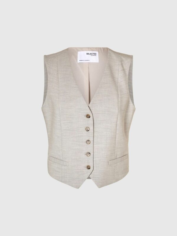 Selected Femme Rita vest Dove