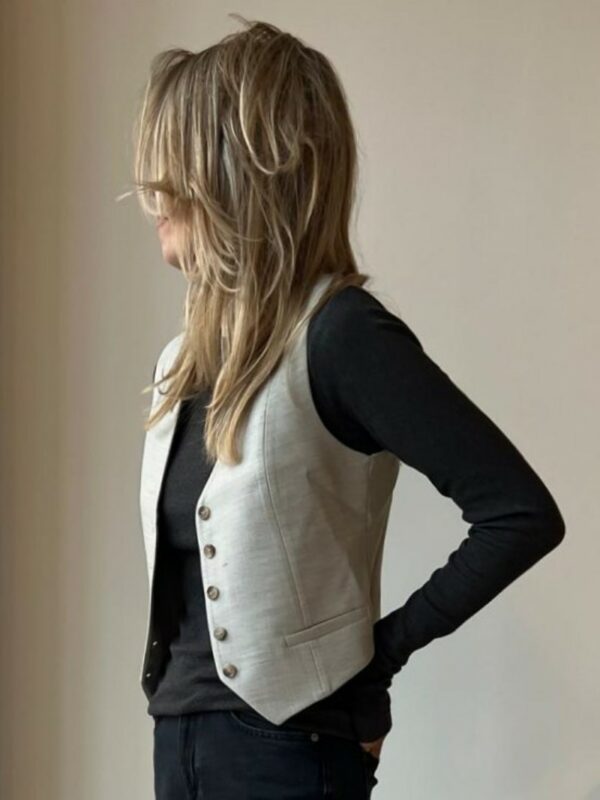 Selected Femme Rita vest Dove