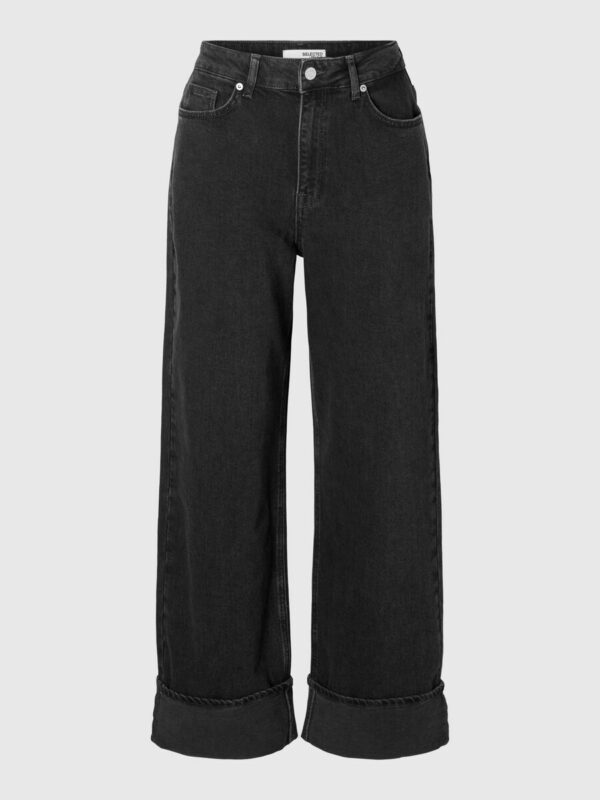 Selected Femme Roby wide jeans Black