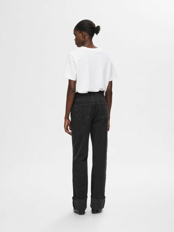 Selected Femme Roby wide jeans Black