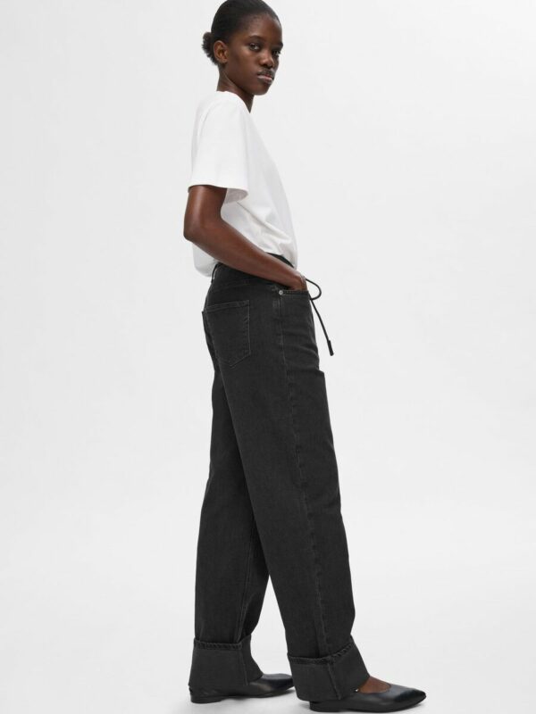 Selected Femme Roby wide jeans Black