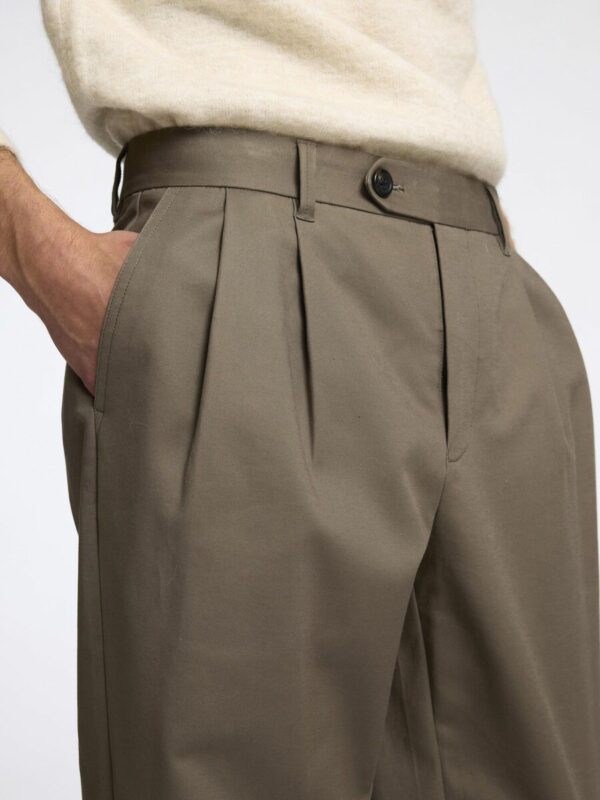 Selected Homme Adam pleated pants Morel