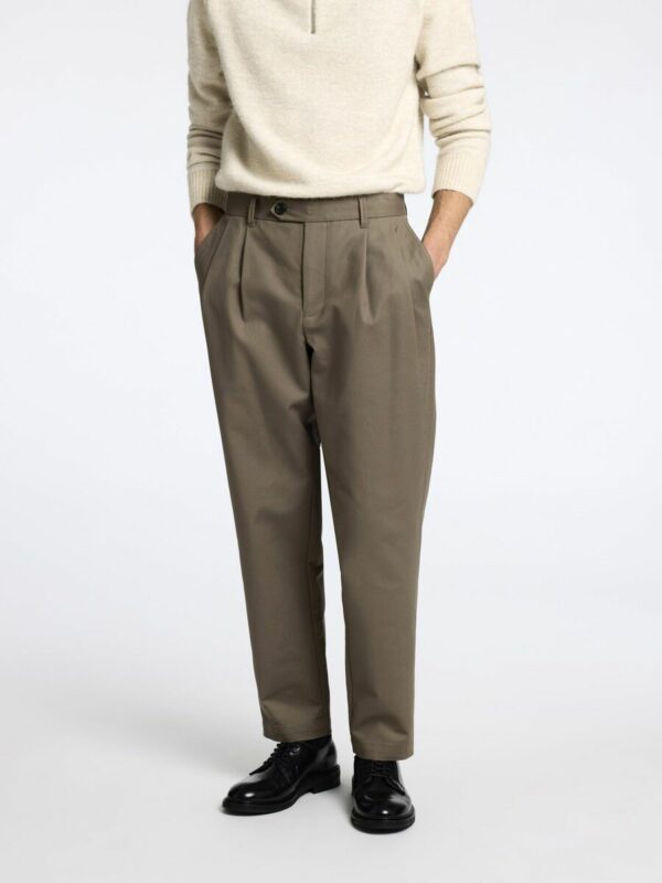 Selected Homme Adam pleated pants Morel
