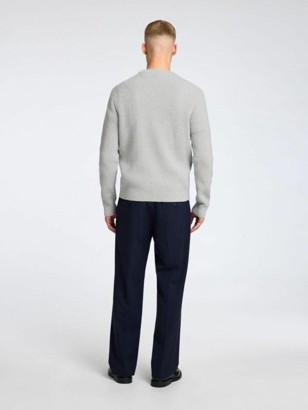 Selected Homme Theo knit structure Grey melange