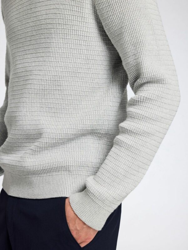 Selected Homme Theo knit structure Grey melange