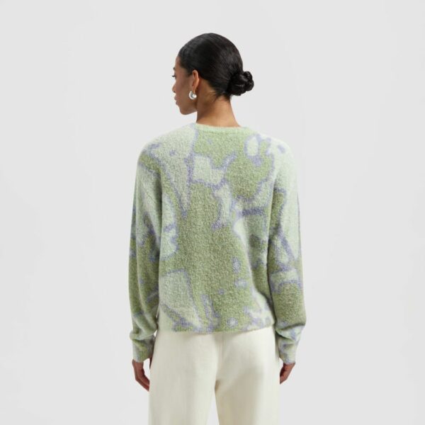 Ølaf Abstract Dandelion knit Pale green