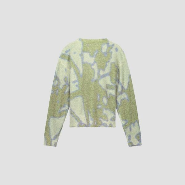 Ølaf Abstract Dandelion knit Pale green