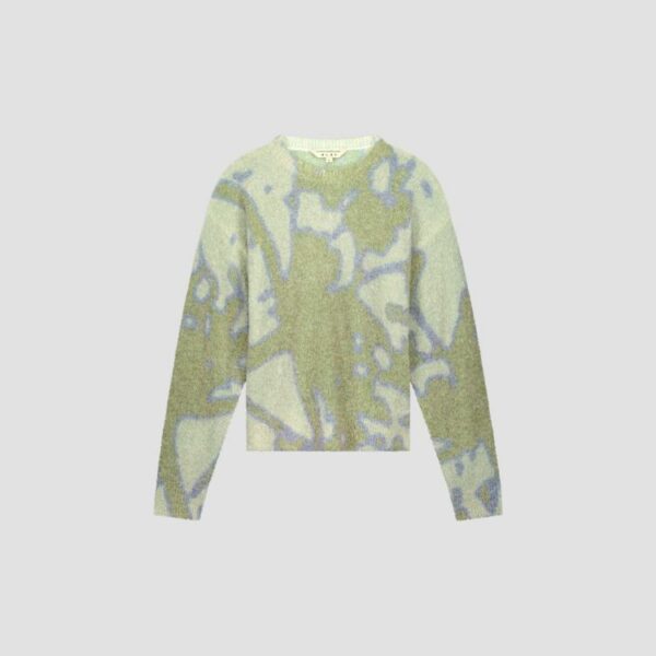 Ølaf Abstract Dandelion knit Pale green