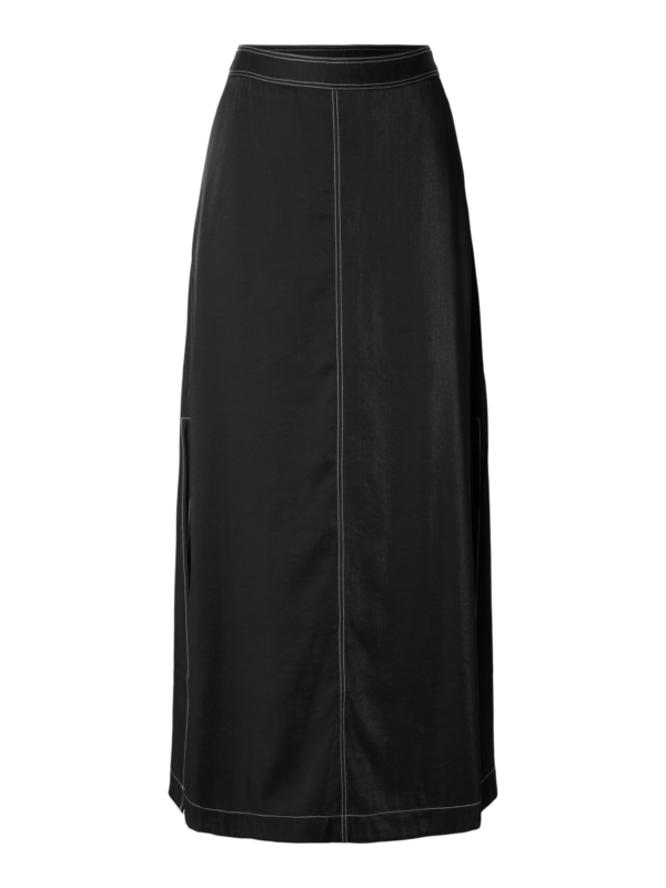 Selected Femme Adeli ankle skirt Black