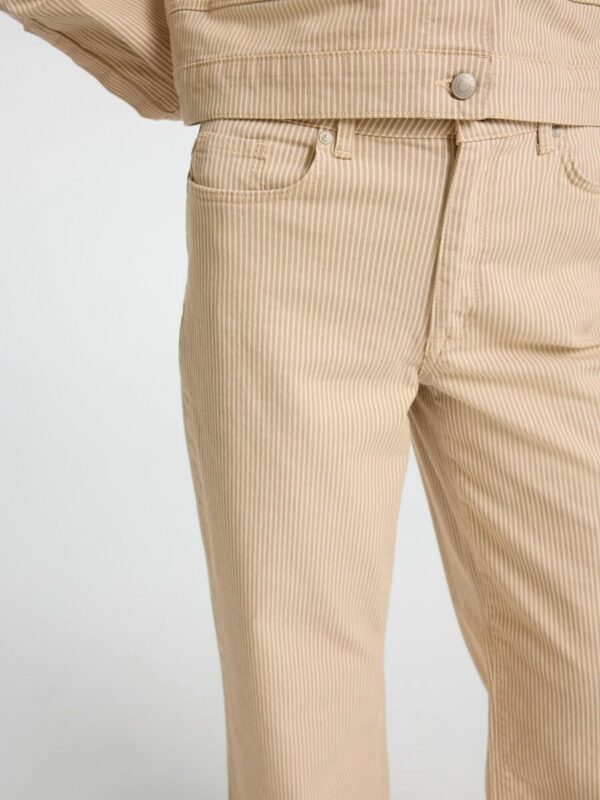 Selected Femme Alba jeans stripes Beige