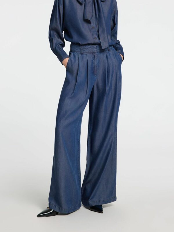 Selected Femme Janna Chambray pants