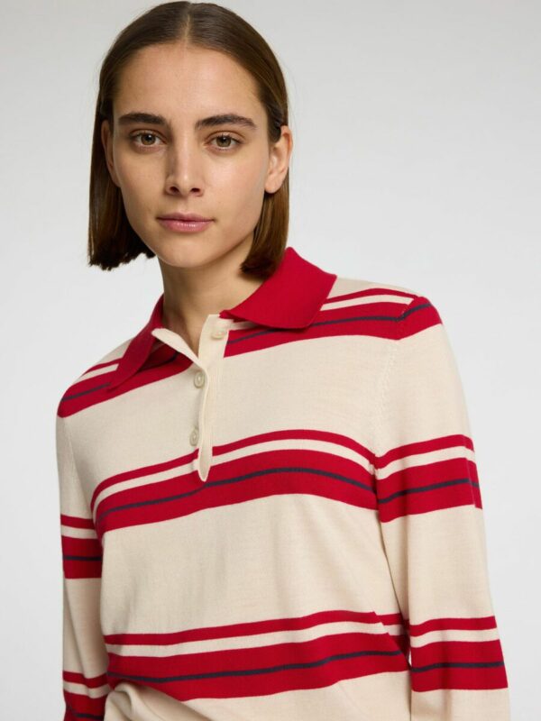 Selected Femme Thea LS polo Birch