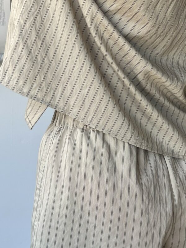 Modström Noland shirt Moss gray stripe