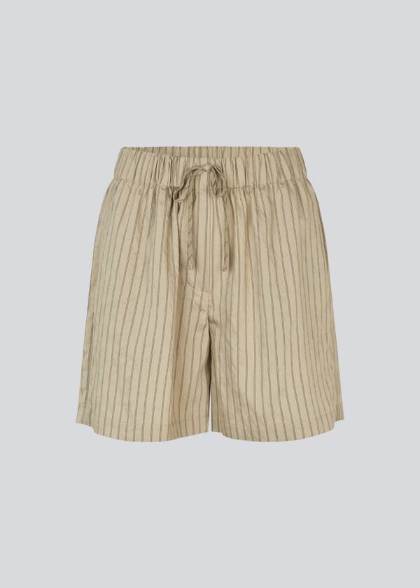 Modström Noland shorts Moss gray stripe