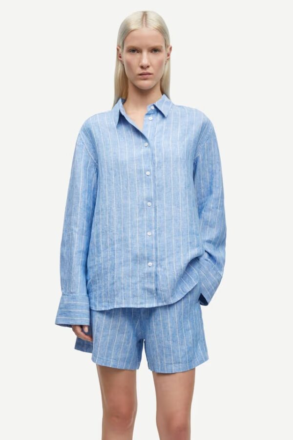 Samsøe & Samsøe Sanot shirt Blue Jasper