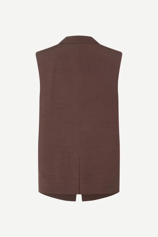 Samsøe & Samsøe Sathena waistcoat French roast