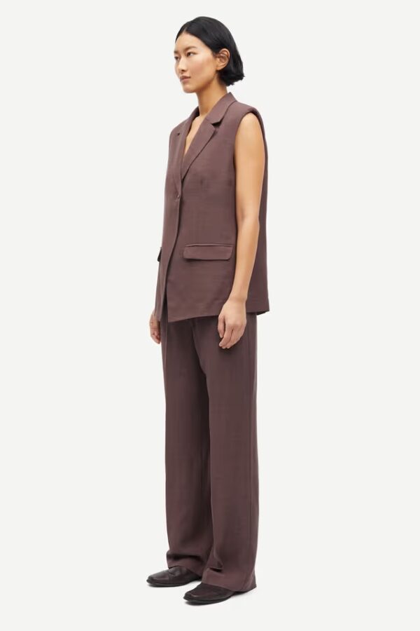 Samsøe & Samsøe Sathena waistcoat French roast